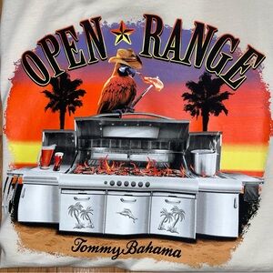 Tommy Bahama Men's XLT,Graphic Tee Open Range Vanilla Ice 100% Cotton NEW